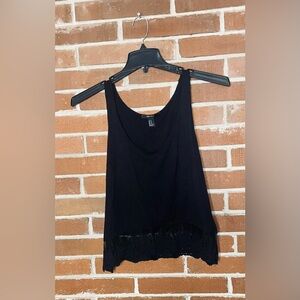 Forever 21 Classic Black crop tank top